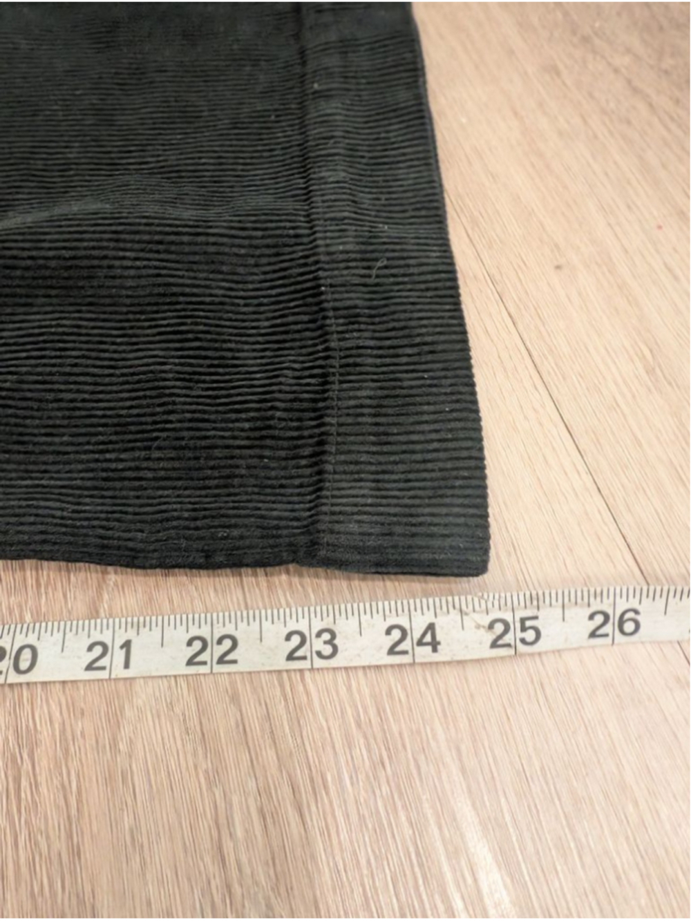 CP Shades Polly Wide Wale Corduroy Pant Black Size S Wide Leg High Waisted - Picture 8 of 9